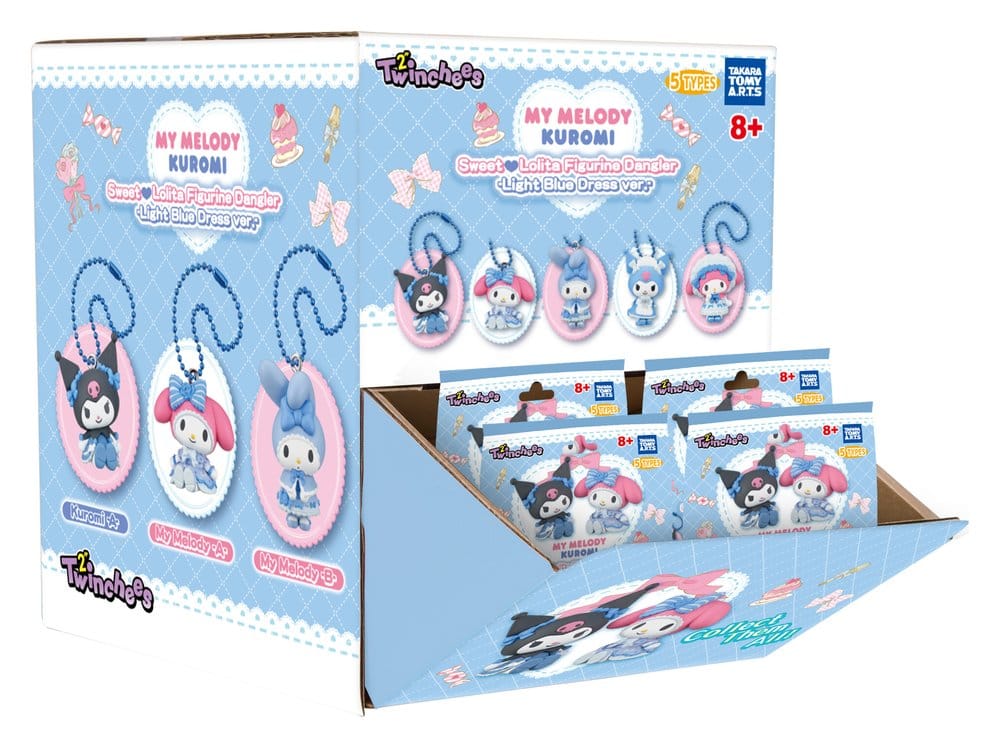 Sanrio Twinchees Minifiguren My Melody x Kuromi Sweet Lolita 5 cm Blind Pack Display (24)