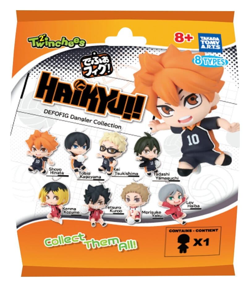 Haikyu!! Twinchees Dangler Minifiguren Defofig! 5 cm Blind Pack Display (24)