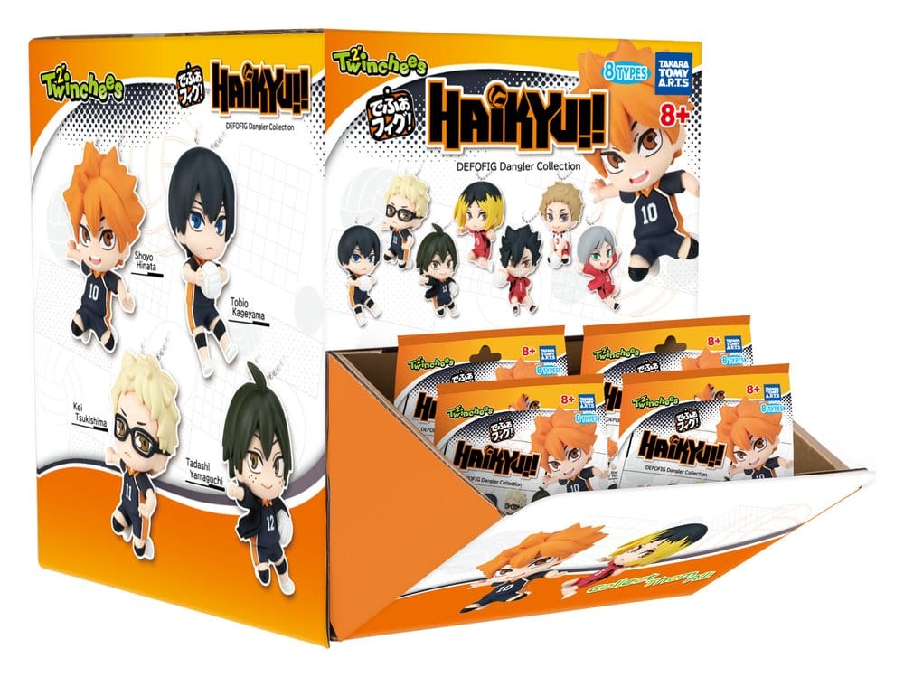 Haikyu!! Twinchees Dangler Minifiguren Defofig! 5 cm Blind Pack Display (24)