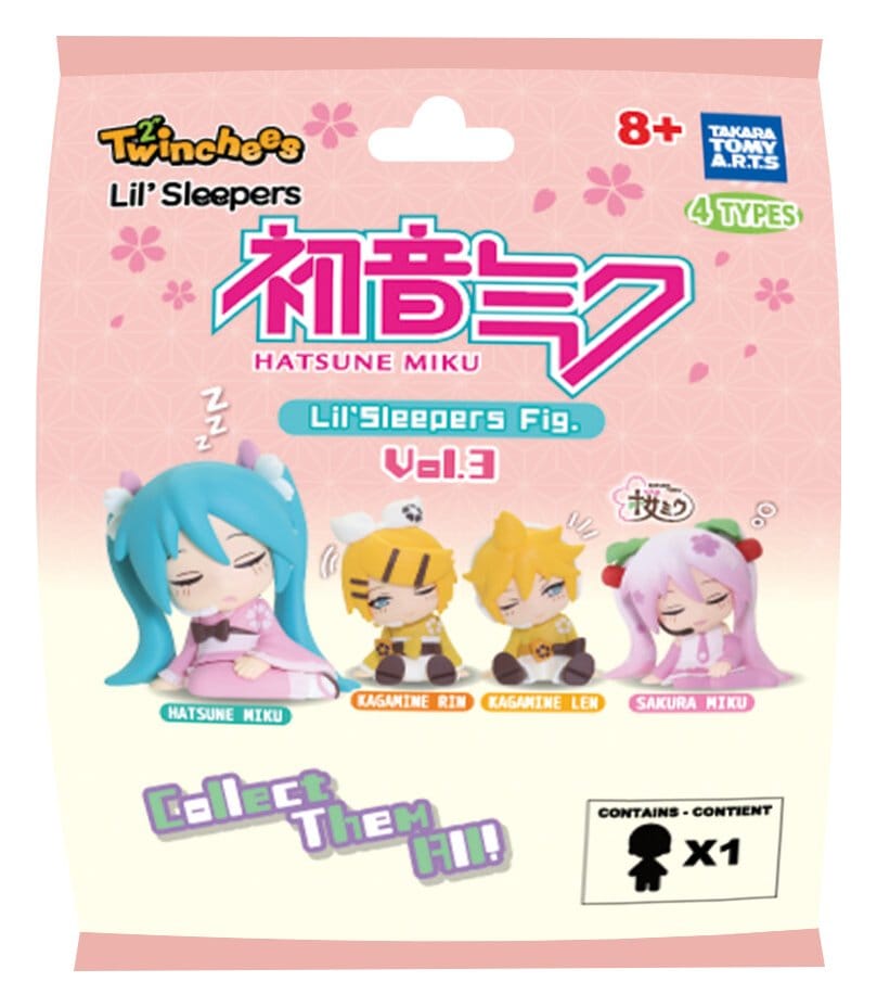 Hatsune Miku Twinchees Minifiguren Lil' Sleepers Wave 3 5 cm Blind Pack Display (24)