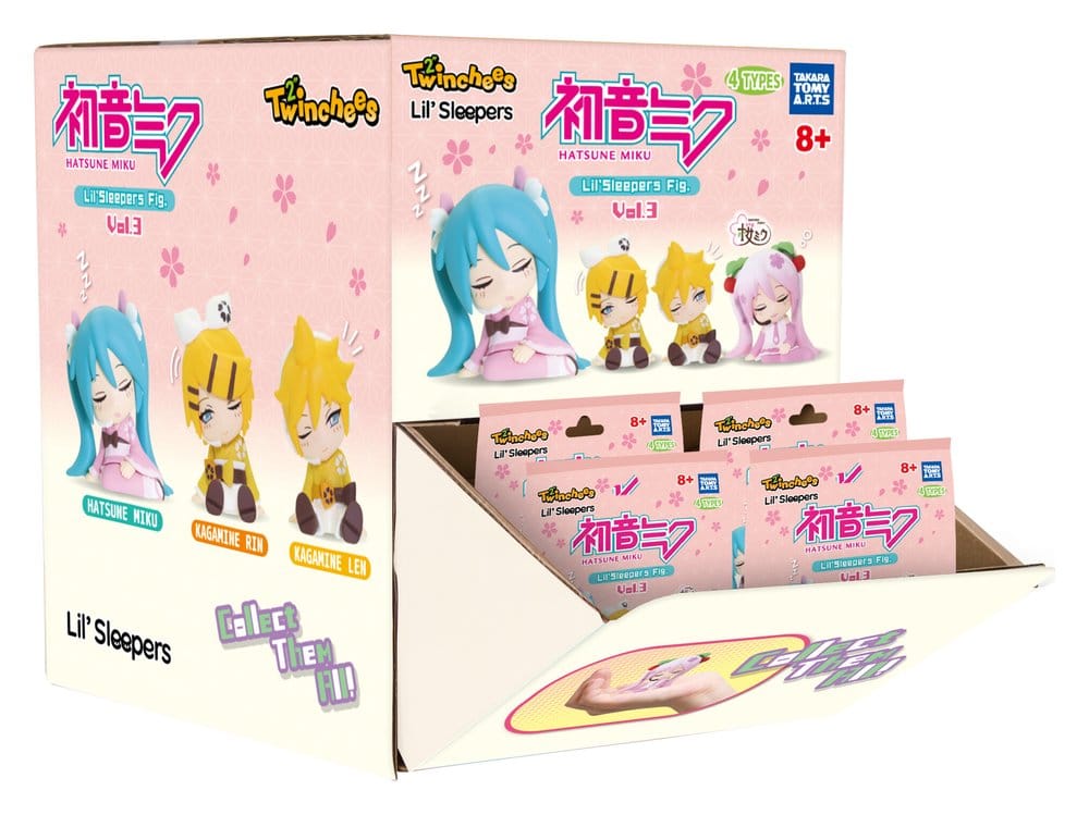 Hatsune Miku Twinchees Minifiguren Lil' Sleepers Wave 3 5 cm Blind Pack Display (24)