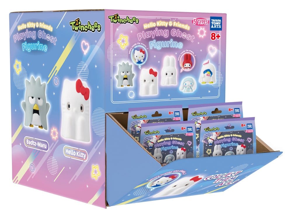 Sanrio Twinchees Minifiguren Hello Kitty & Friends Playing Ghost 5 cm Blind Pack Display (24)