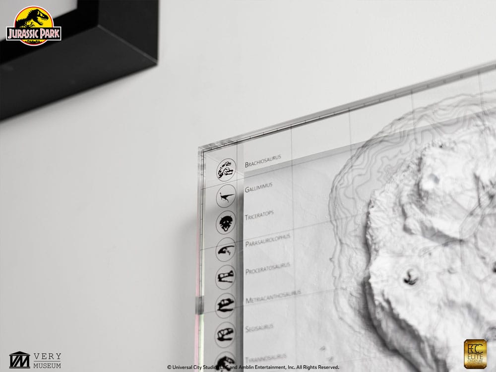 Jurassic Park Topographische Karte Isla Nublar