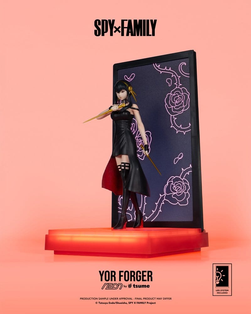 Spy x Family Neon Figur 1/9 Yor Forger 20 cm