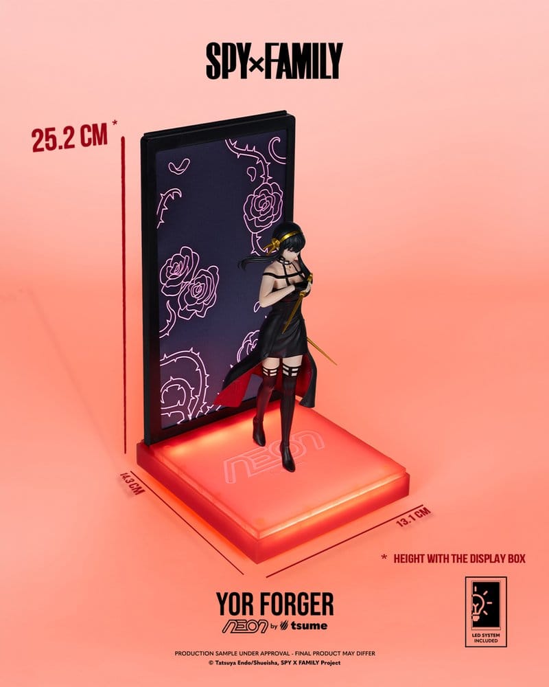 Spy x Family Neon Figur 1/9 Yor Forger 20 cm