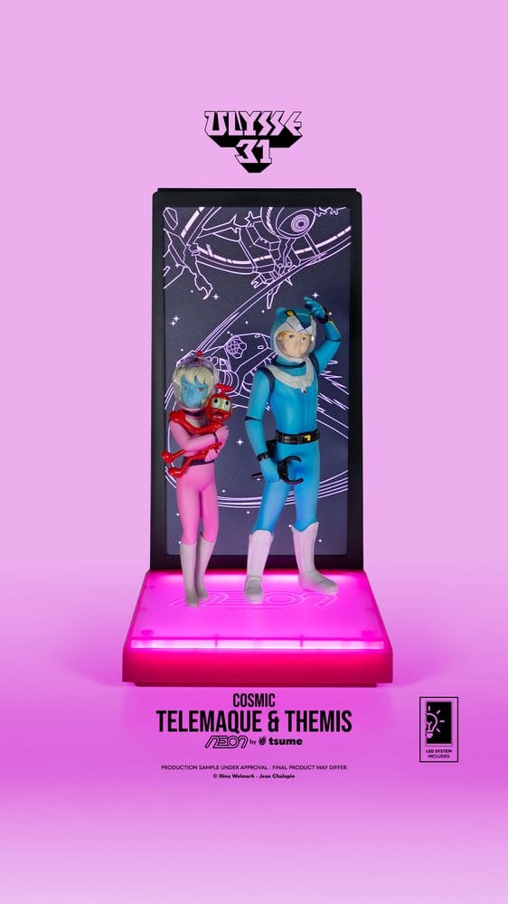 Ulysse 31 Neon Figur 1/9 Telemachus & Themis Cosmic Version 20 cm