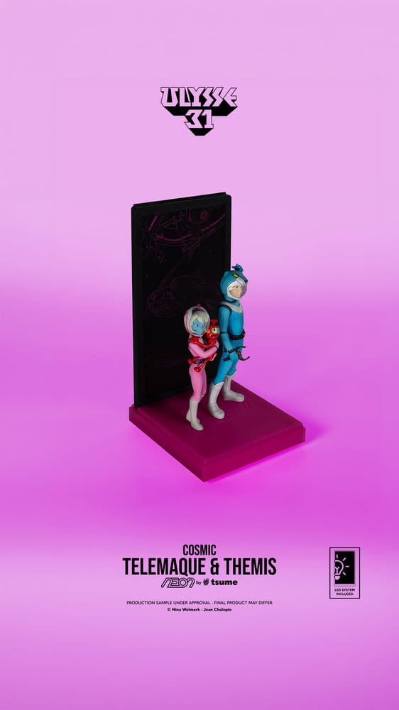 Ulysse 31 Neon Figur 1/9 Telemachus & Themis Cosmic Version 20 cm