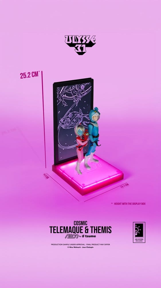Ulysse 31 Neon Figur 1/9 Telemachus & Themis Cosmic Version 20 cm