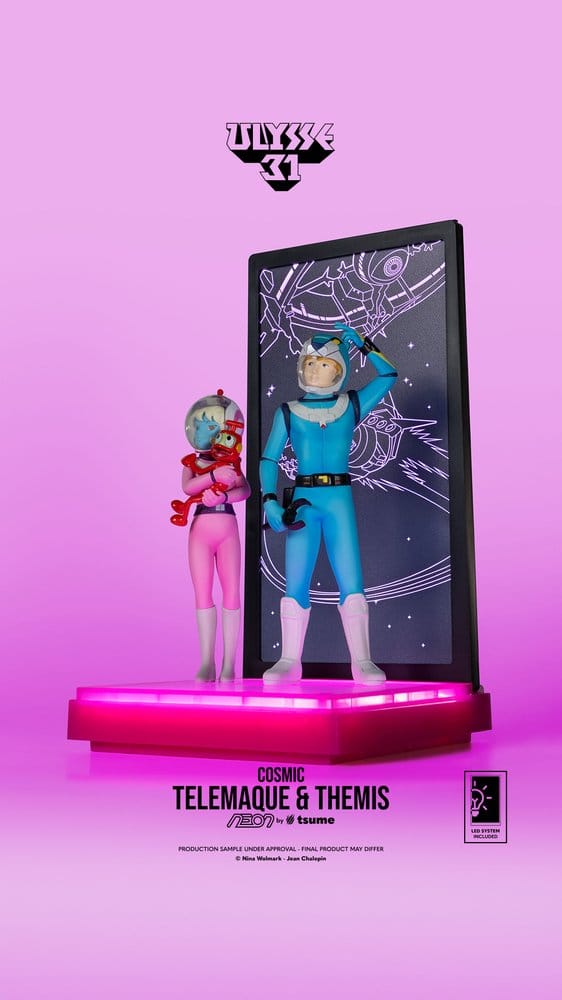 Ulysse 31 Neon Figur 1/9 Telemachus & Themis Cosmic Version 20 cm