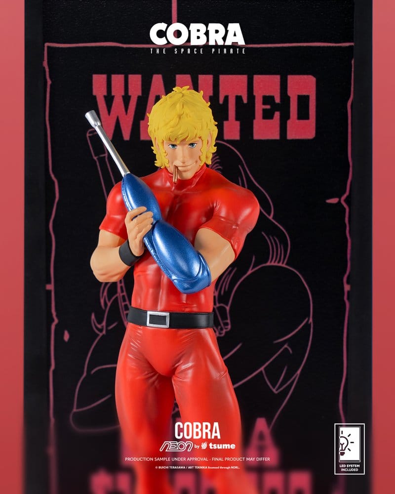 Cobra Neon Figur 1/9 Cobra The Space Pirate 20 cm