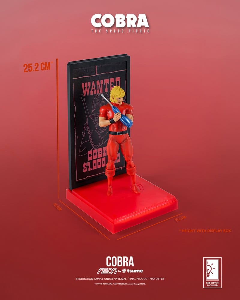 Cobra Neon Figur 1/9 Cobra The Space Pirate 20 cm