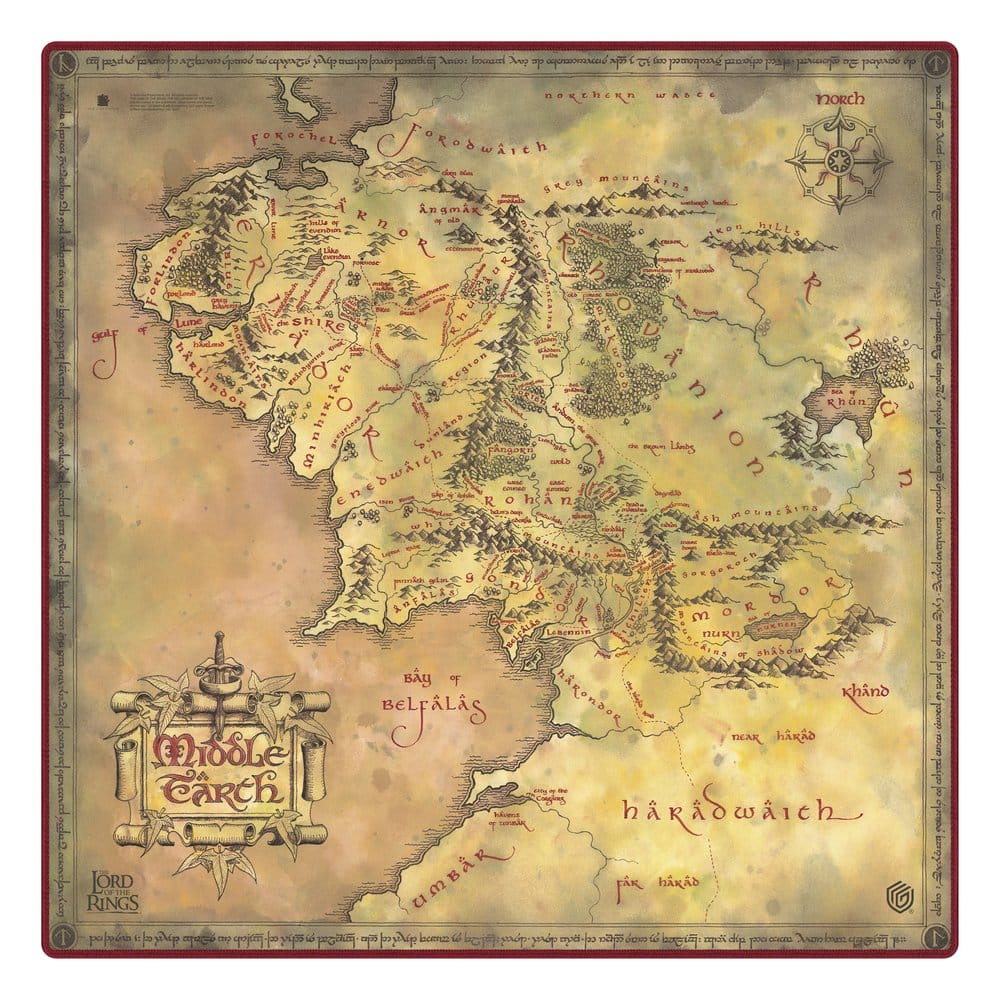 Ultimate Guard Play-Mat Oversized 61x 61cm The Lord of the Rings™ "Places of Middle-earth"