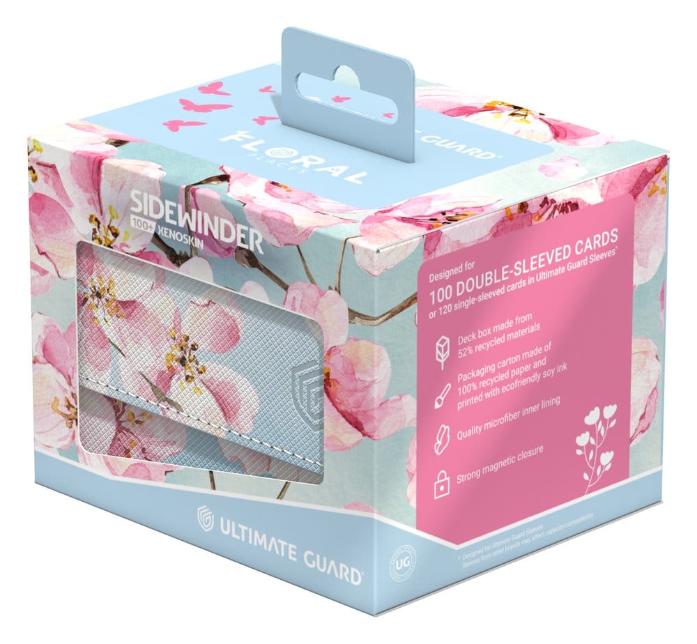 Ultimate Guard Sidewinder 100+ Xenoskin "Floral Places" - Cherry Blossom