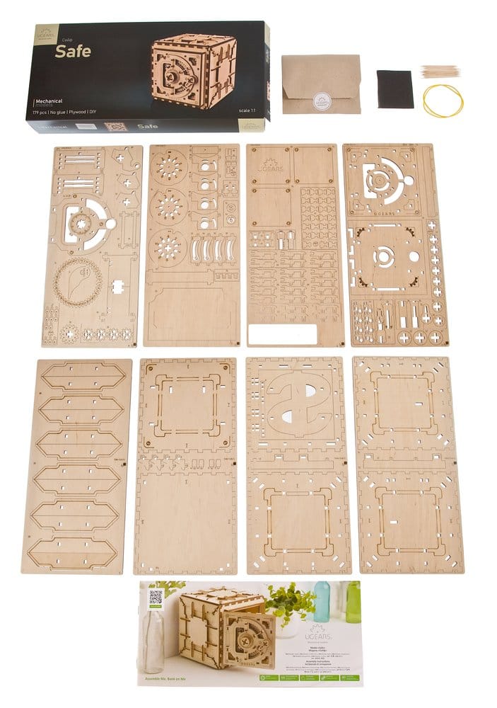 Ugears 3D-Holzpuzzle Tresor