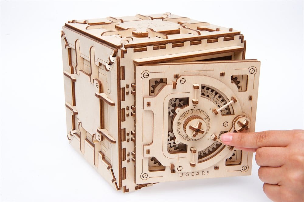 Ugears 3D-Holzpuzzle Tresor