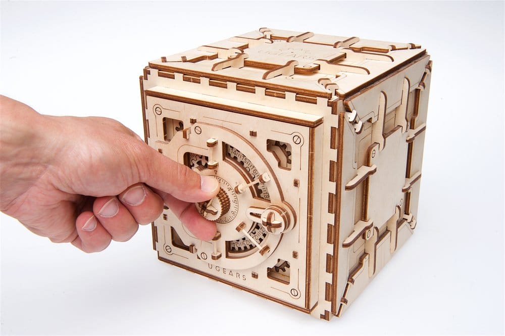 Ugears 3D-Holzpuzzle Tresor