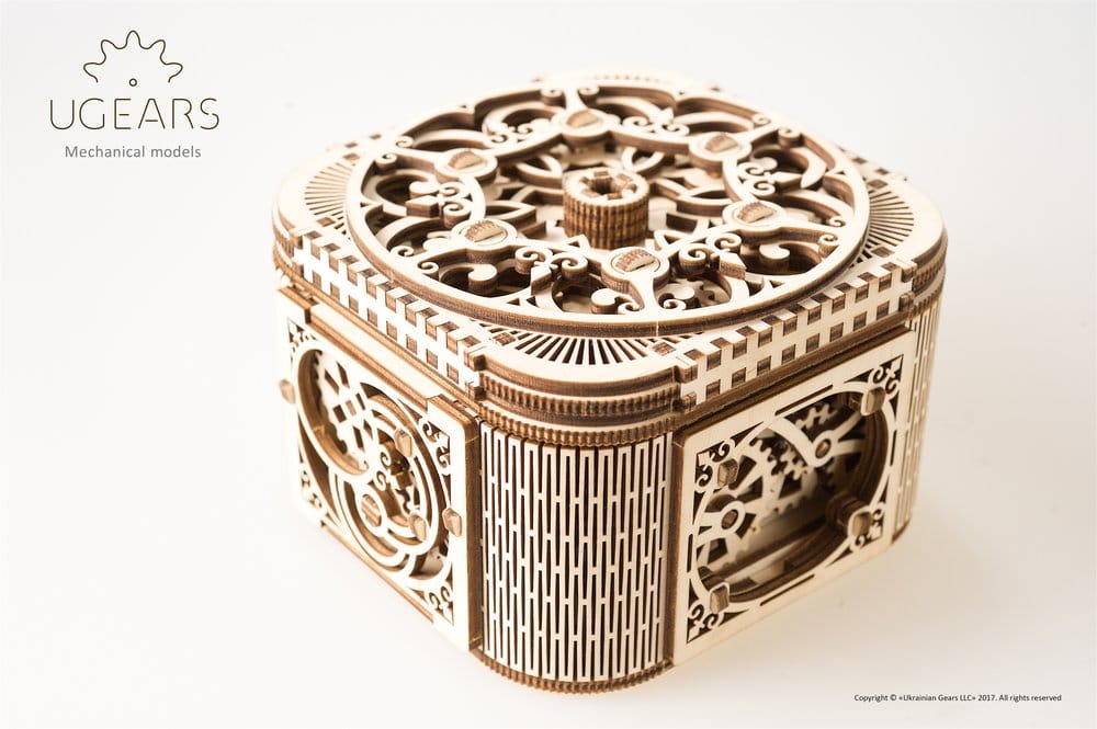 Ugears 3D-Holzpuzzle Schatzkästchen
