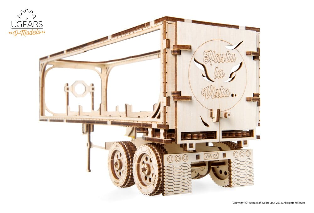 Ugears 3D-Holzpuzzle Anhänger für Heavy Boy Truck VM-03
