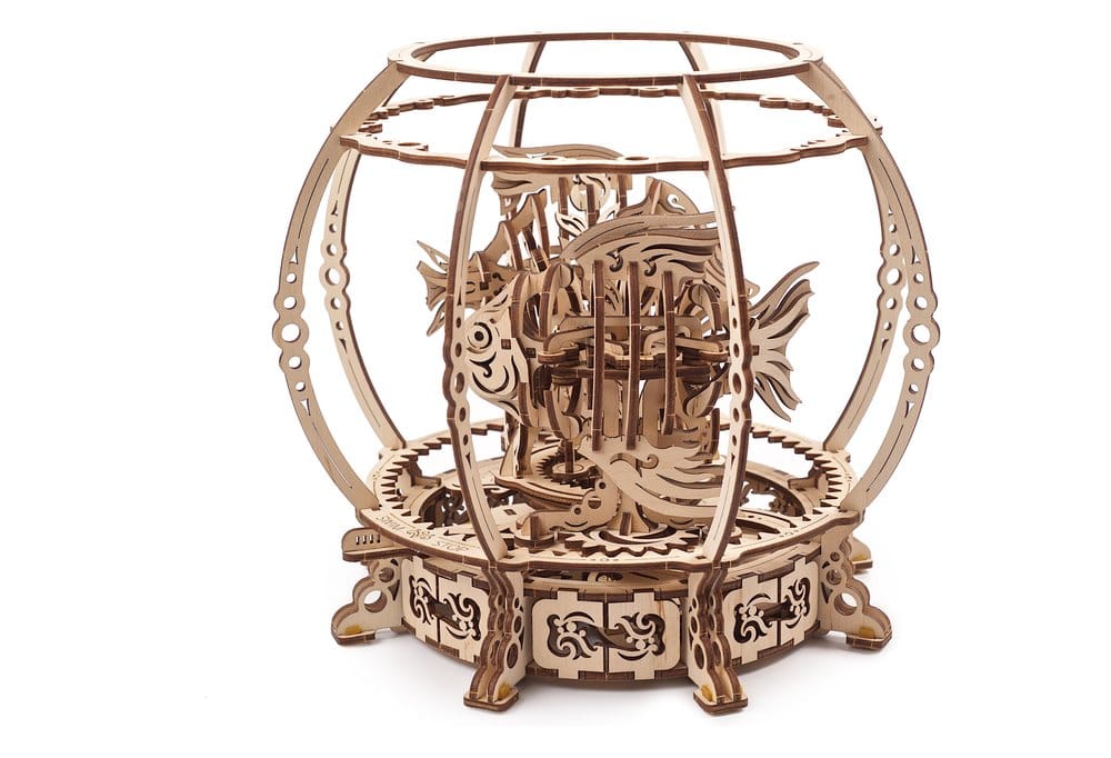 Ugears 3D-Holzpuzzle Mechanisches Aquarium