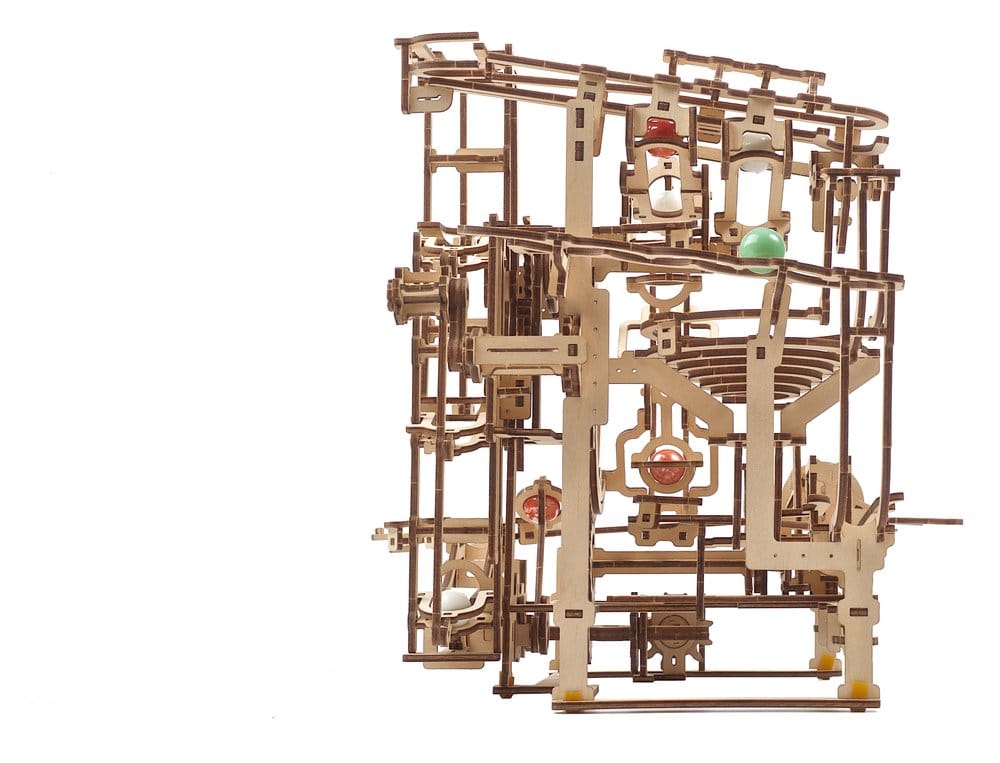 Ugears 3D-Holzpuzzle Murmel-Stufenbahn