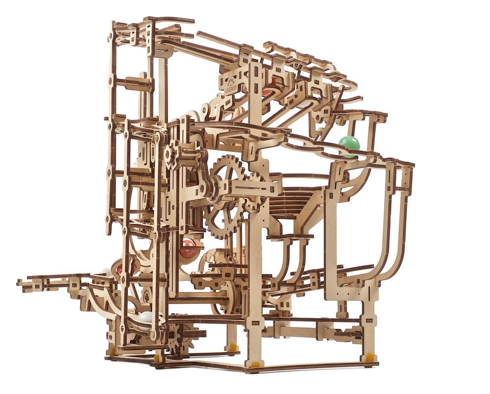 Ugears 3D-Holzpuzzle Murmel-Stufenbahn
