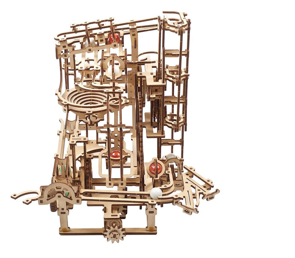 Ugears 3D-Holzpuzzle Murmel-Stufenbahn