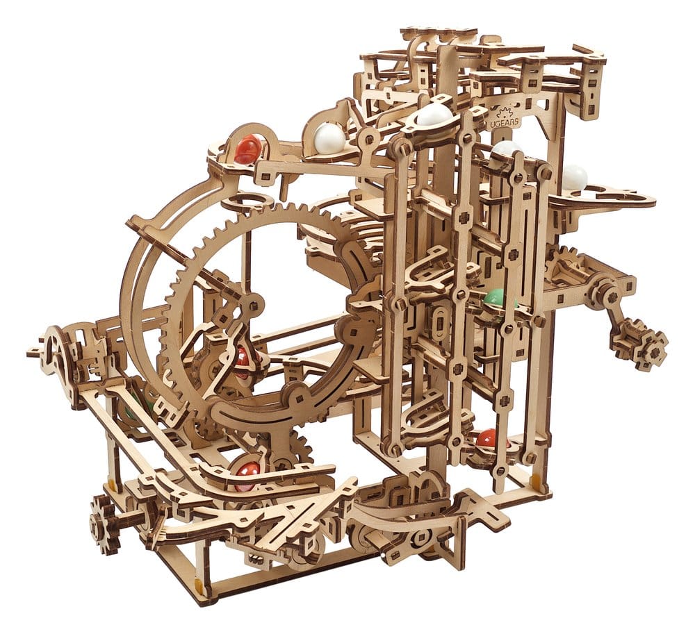 Ugears 3D-Holzpuzzle Murmel-Stufenbahn