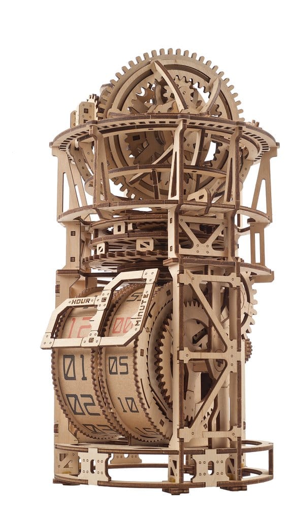 Ugears 3D-Holzpuzzle Tourbillon-Tischuhr Sternengucker
