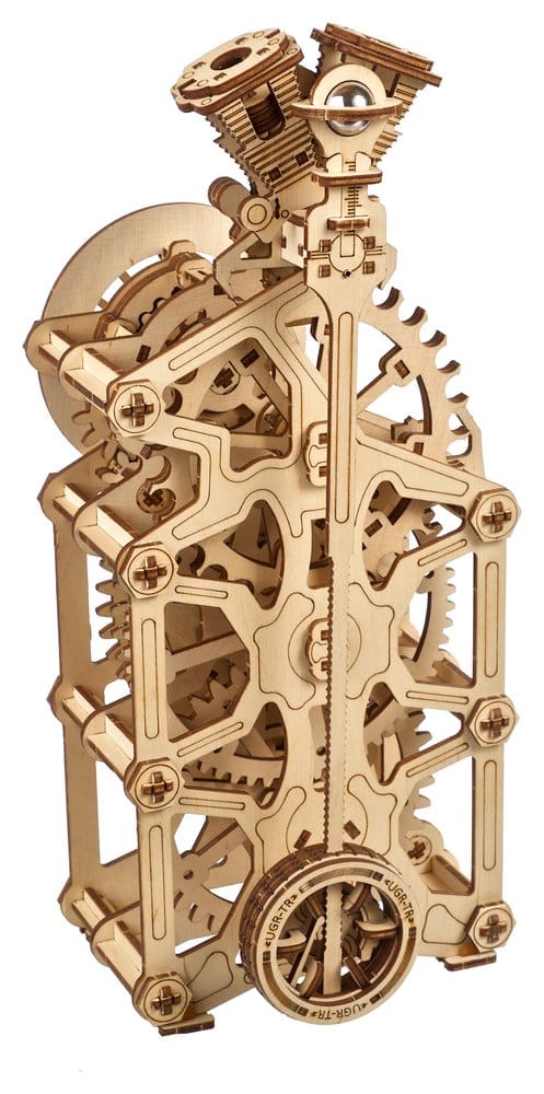 Ugears 3D-Holzpuzzle Motoren-Uhr