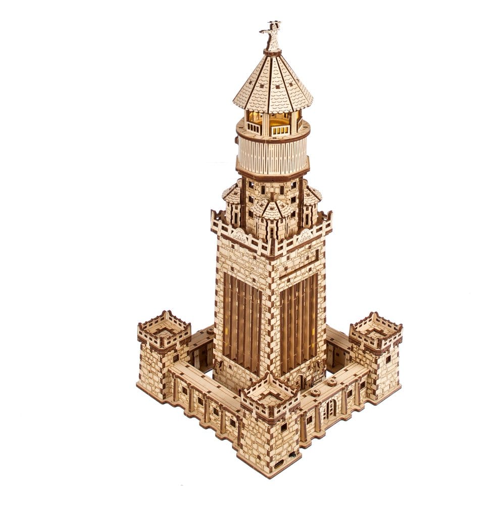 Ugears 3D-Holzpuzzle Leuchtturm von Alexandria