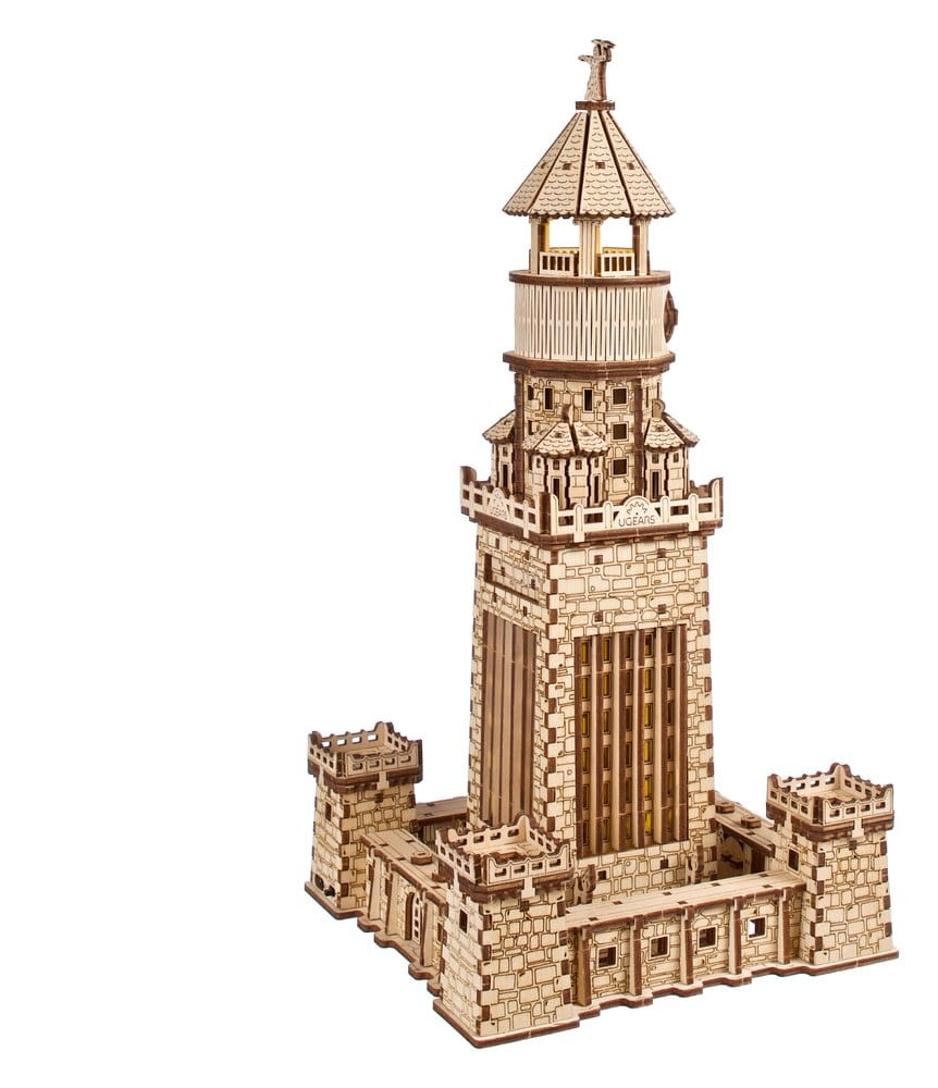 Ugears 3D-Holzpuzzle Leuchtturm von Alexandria