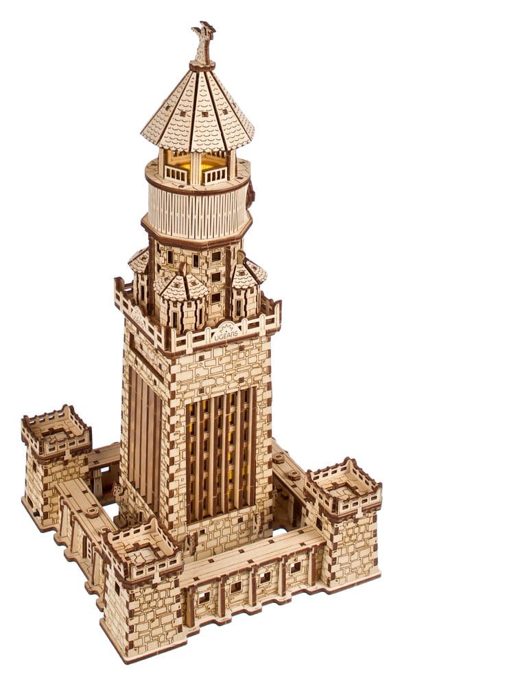 Ugears 3D-Holzpuzzle Leuchtturm von Alexandria