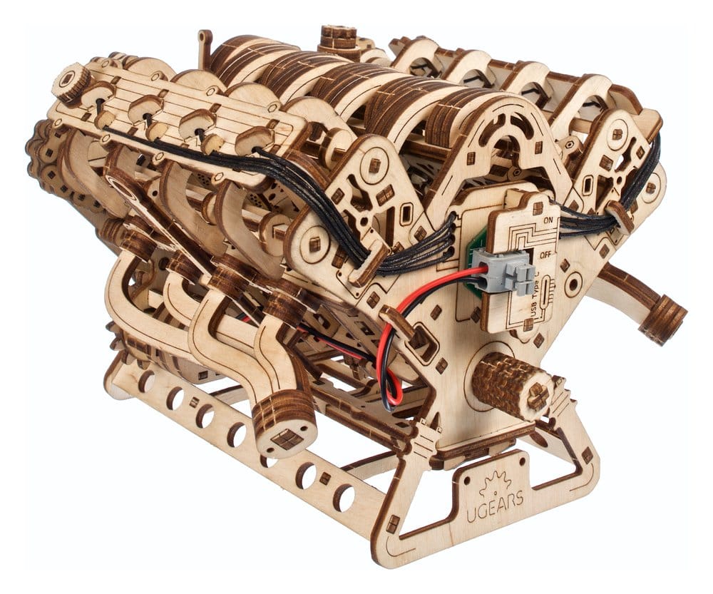 Ugears 3D-Holzpuzzle V8-Motor