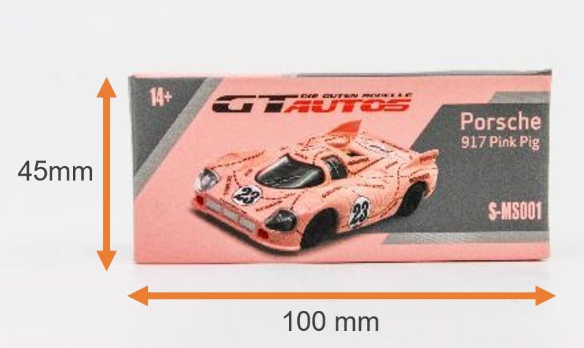 Porsche Diecast 1/64 Modell 917/20 Pink Pig 7 cm