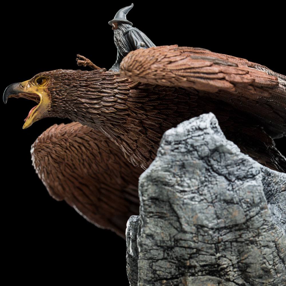 Herr der Ringe Statue Gandalf on Gwaihir 15 cm