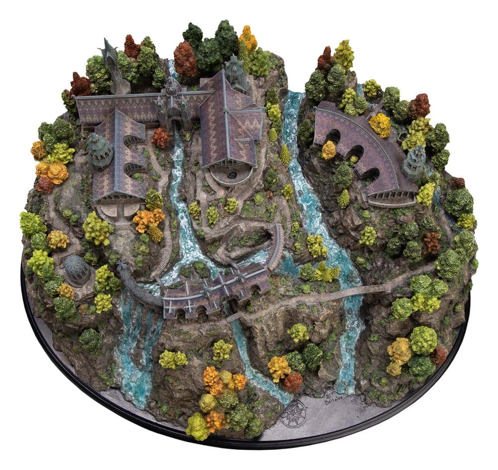 Der Herr der Ringe Miniatur Umgebung Rivendell 28 cm
