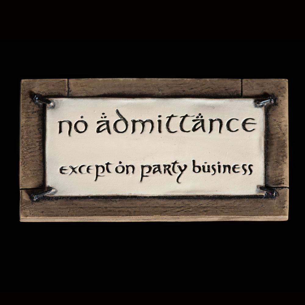 Herr der Ringe Magnet No Admittance