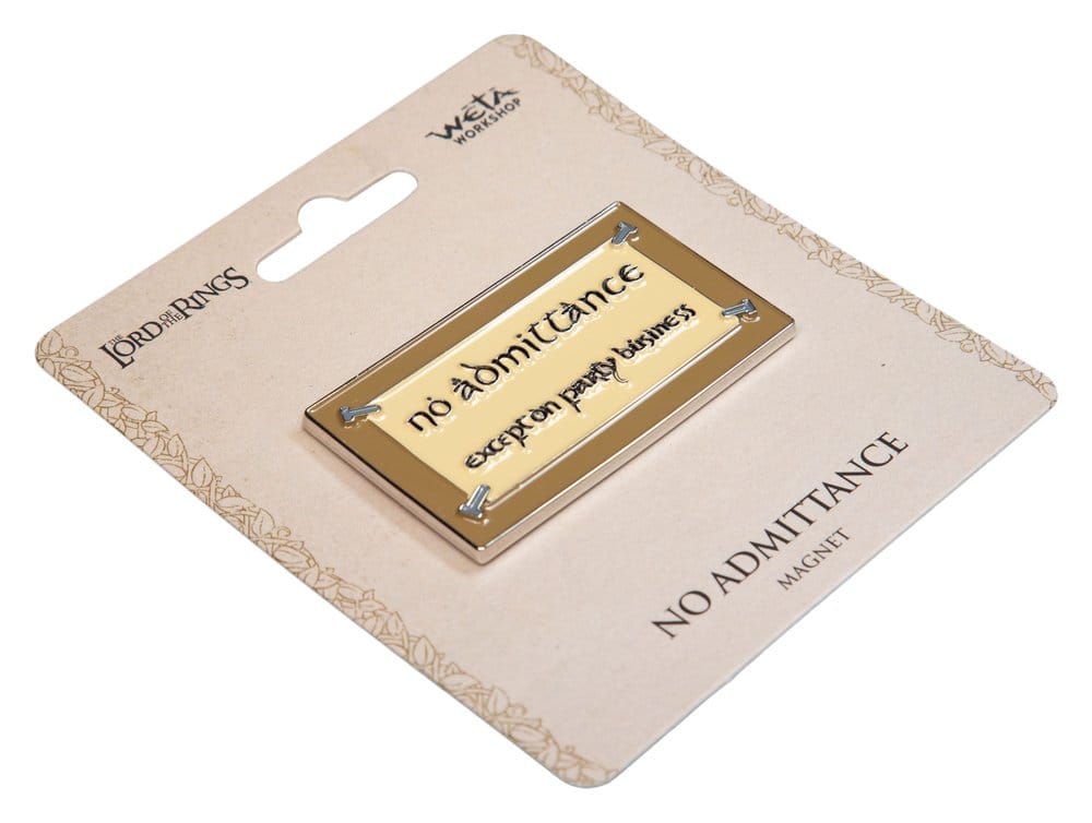 Herr der Ringe Magnet No Admittance (Enamel) 7 cm