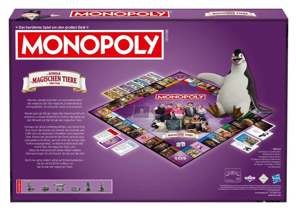 Monopoly Brettspiel Die Schule der magischen Tiere *Deutsche Version*