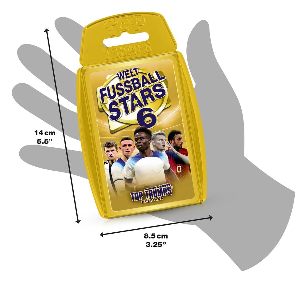 Weltfussballstars 6 Kartenspiel Top Trumps *Deutsche Version*
