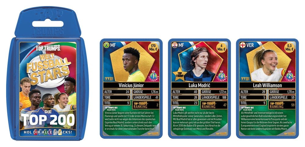 Weltfussballstars Kartenspiel 200 Pack 2 *Deutsche Version*