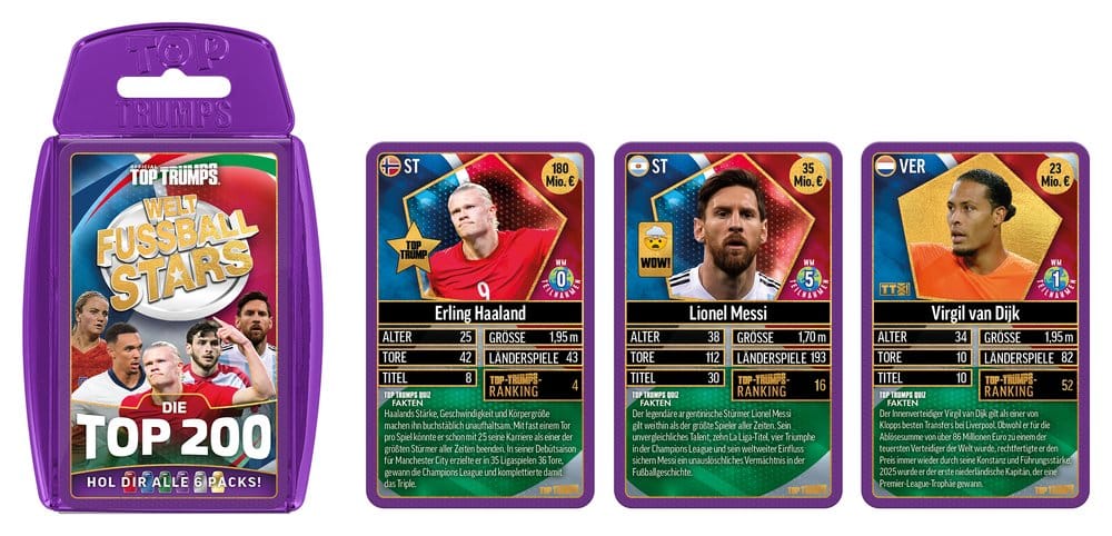 Weltfussballstars Kartenspiel 200 Pack 4 *Deutsche Version*