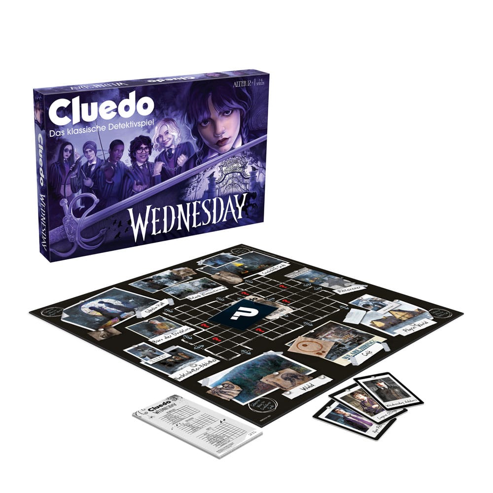 Wednesday Brettspiel Cluedo *Deutsche Version*