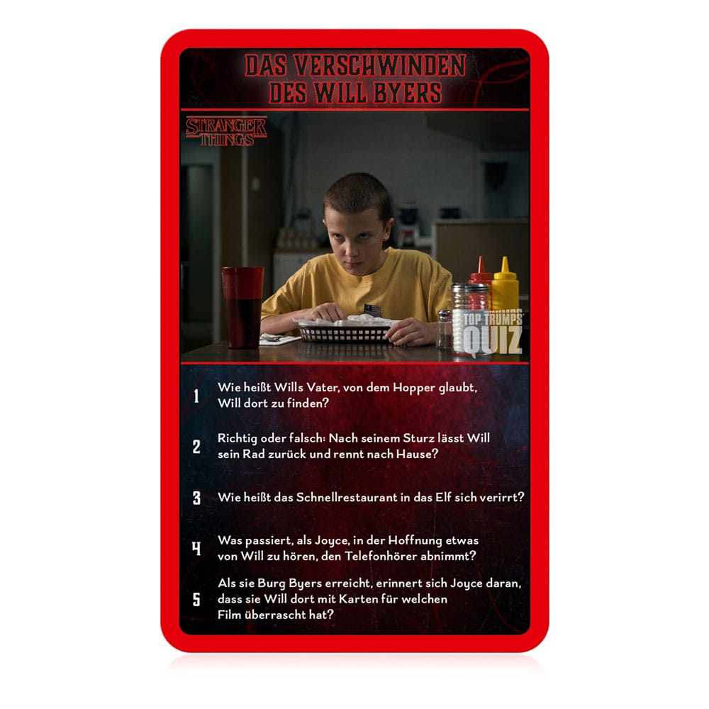 Stranger Things Kartenspiel Top Trumps Quiz *Deutsche Version*