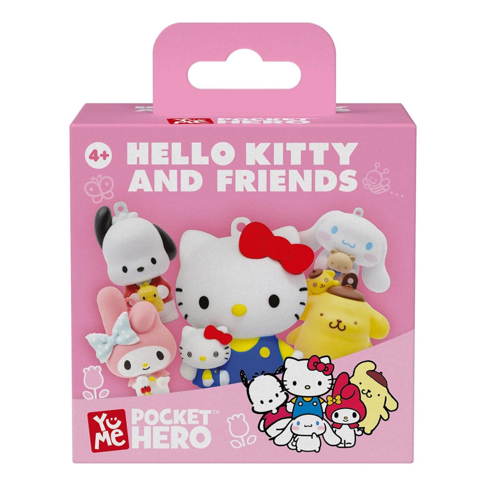 Sanrio Pocket Hero Schlüsselanhänger Hello Kitty and Friends Series 1 Blind Box Display (12)