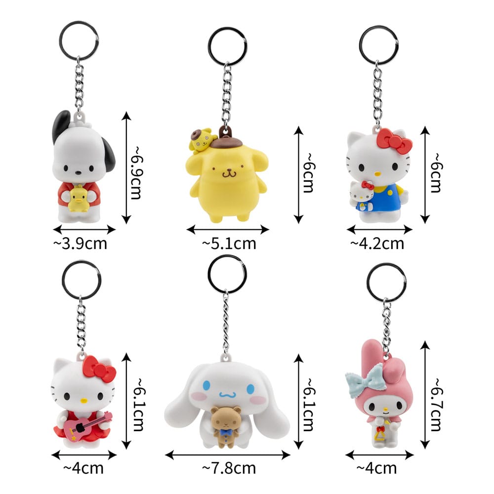 Sanrio Pocket Hero Schlüsselanhänger Hello Kitty and Friends Series 1 Blind Box Display (12)