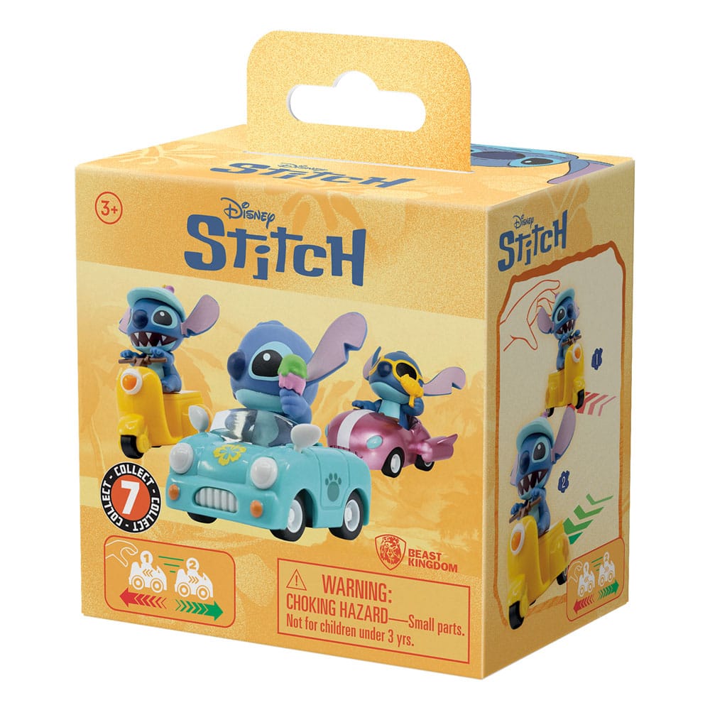 Lilo & Stitch Zoom Hero Rückzug-Fahrzeuge mit Figuren Stitch (Blind Box Ver.) Display (12)