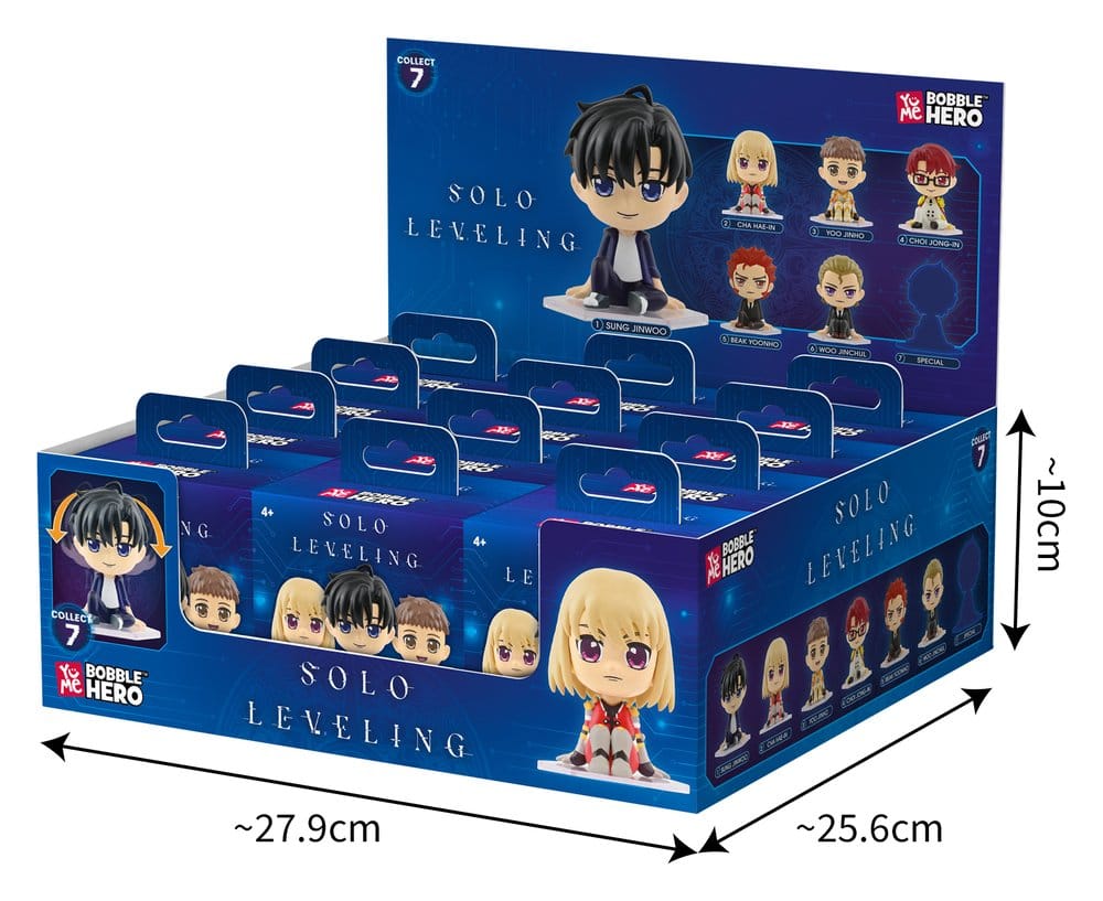 Solo Leveling Bobble Hero Wackelkopf-Figuren Series 1 Blind Box Display (12)