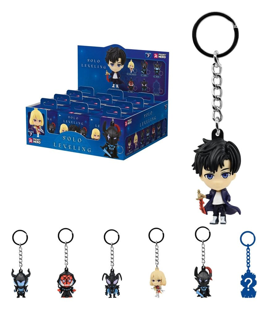 Solo Leveling Pocket Hero Schlüsselanhänger Series 1 Blind Box Display (12)