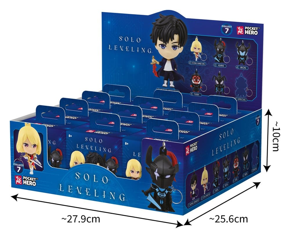Solo Leveling Pocket Hero Schlüsselanhänger Series 1 Blind Box Display (12)